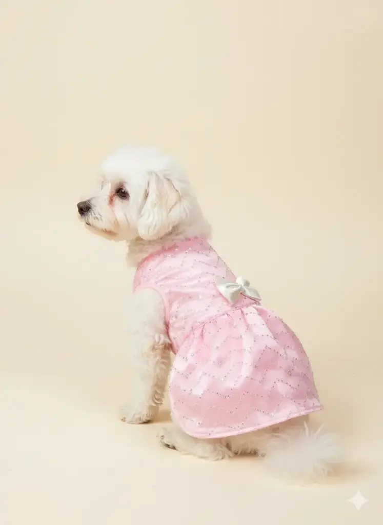 SS25 CHEEKu Pink Satin Western Frock