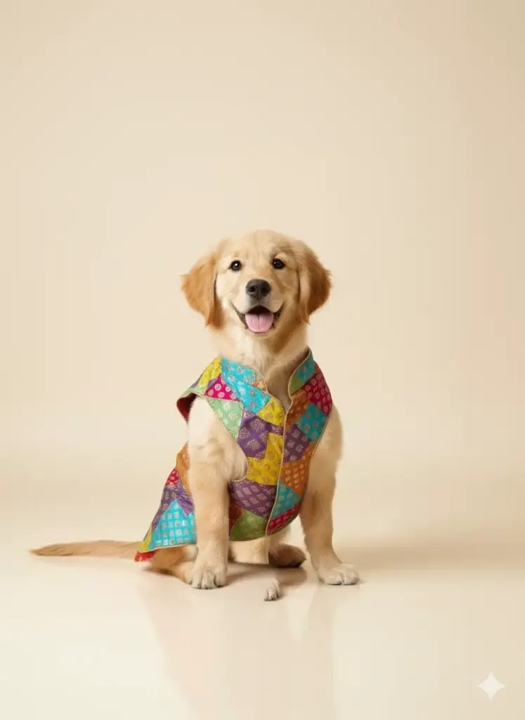 SS25 CHEEKu Yellow-Orange-Blue Sherwani