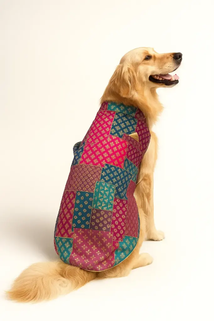 SS25 CHEEKu Pink-Green Sherwani