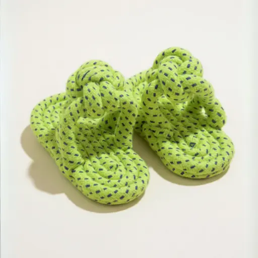 [SS25SLT053000] SS25 CHEEKu ROPE TOY SLIPPERS