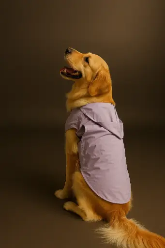 AW25 CHEEKu Half Sleeve Lavender Raincoat 